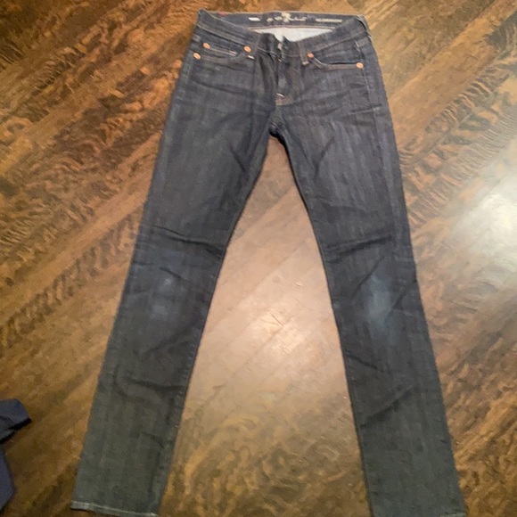 Women’s jeans 7 For All Mankind dark denim - Picture 2 of 2